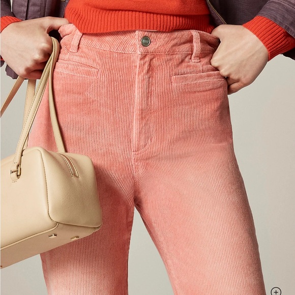 J. Crew Pink Flare Corduroy Pants - Picture 2 of 5